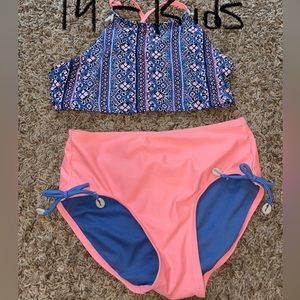 Justice size 14 girls swimsuit